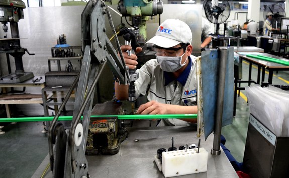 Công ty Cổ phần Công nghệ năng lực Việt (Hà Nội) cung cấp nhiều sản phẩm linh kiện cho các doanh nghiệp FDI đang đầu tư tại Việt Nam như: Honda, Canon, Yamaha, Panasonic…  Ảnh: MINH ĐỨC